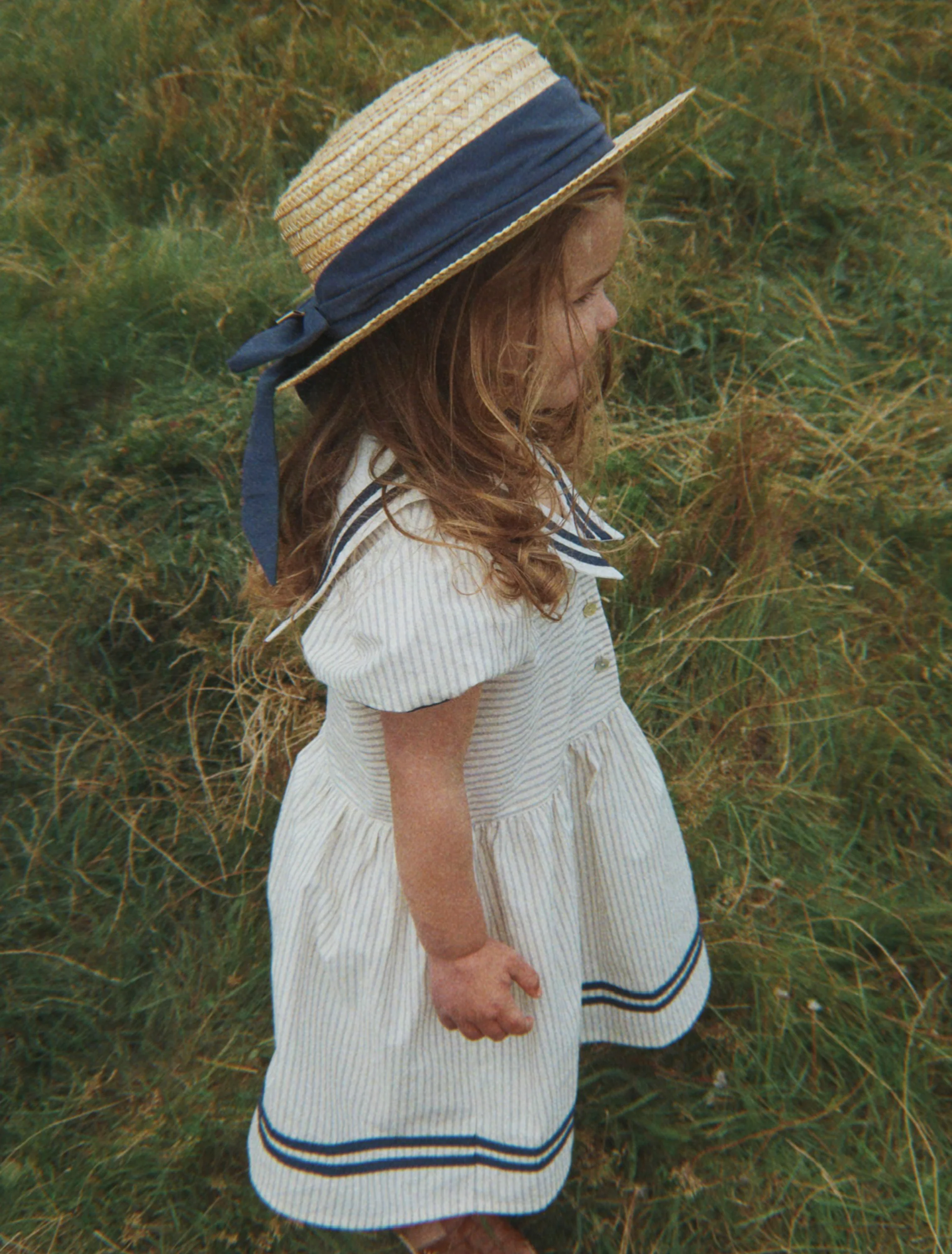 Allie Sailor Dress in Bleu Stripe - Image 2