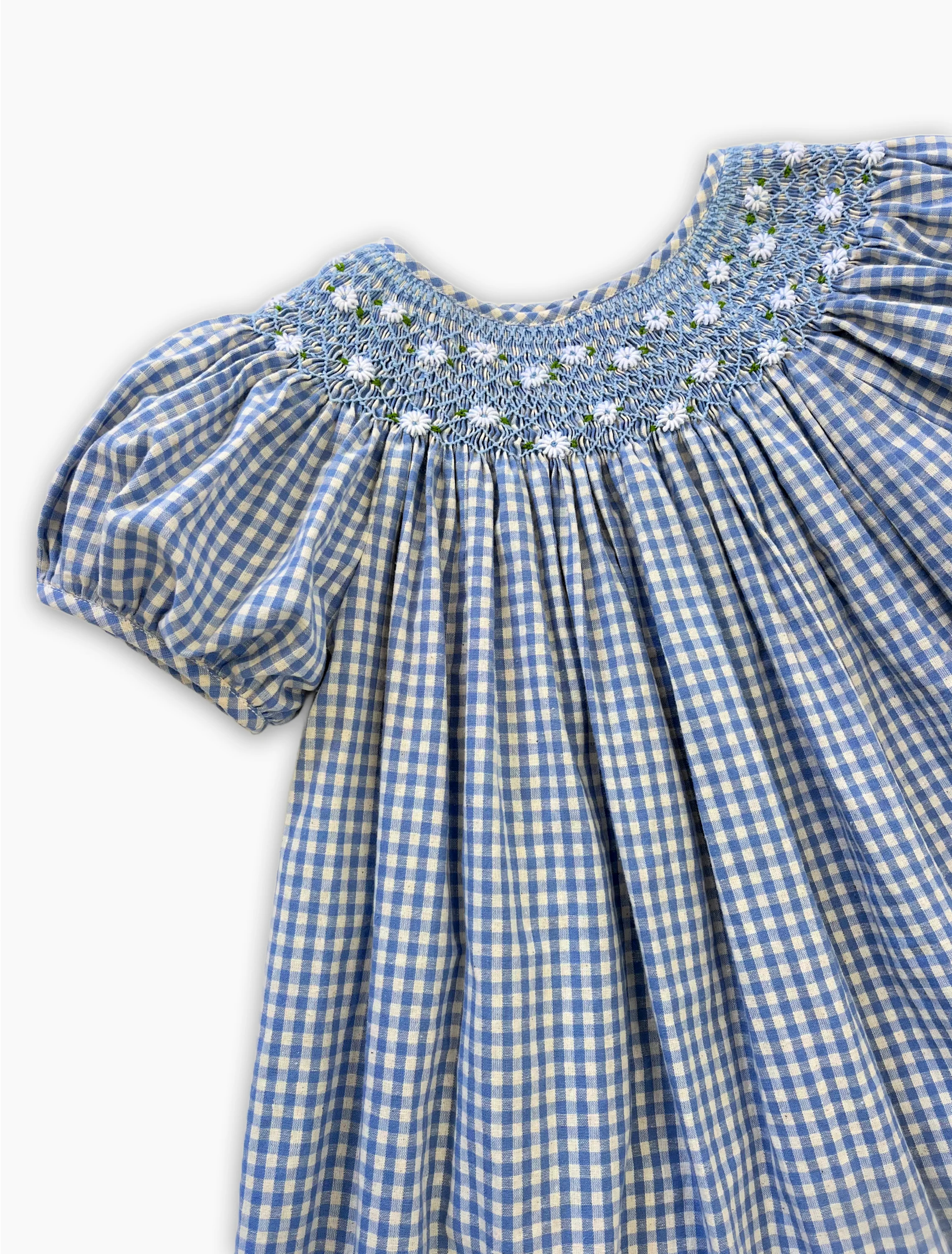 Celeste Dress  in Baby Blue Gingham - Image 9