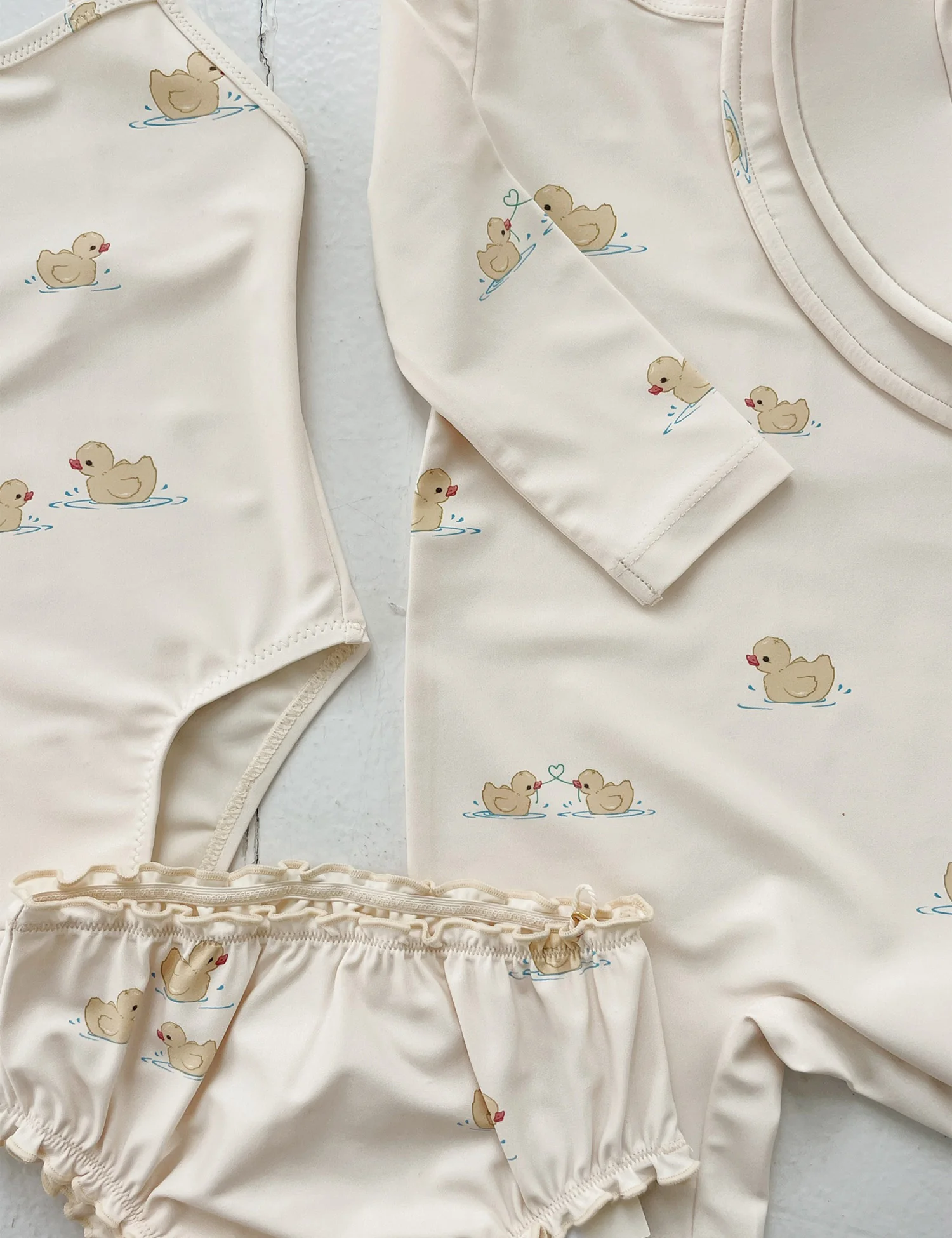 Como Long-Sleeve Swim Onesie in Fanga Mio - Image 2