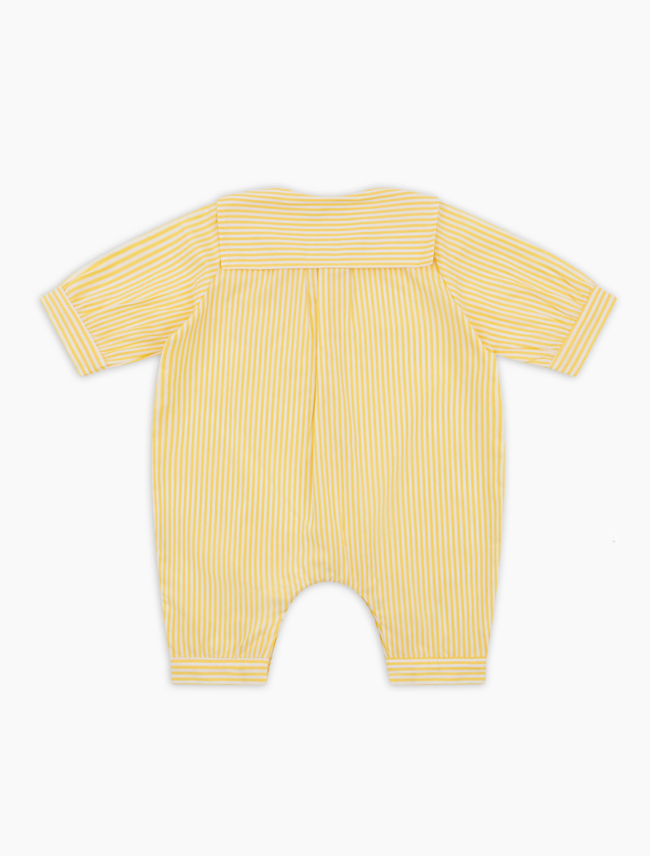Fern Overall Pajama in Sunlit Yellow Stripes - Image 5