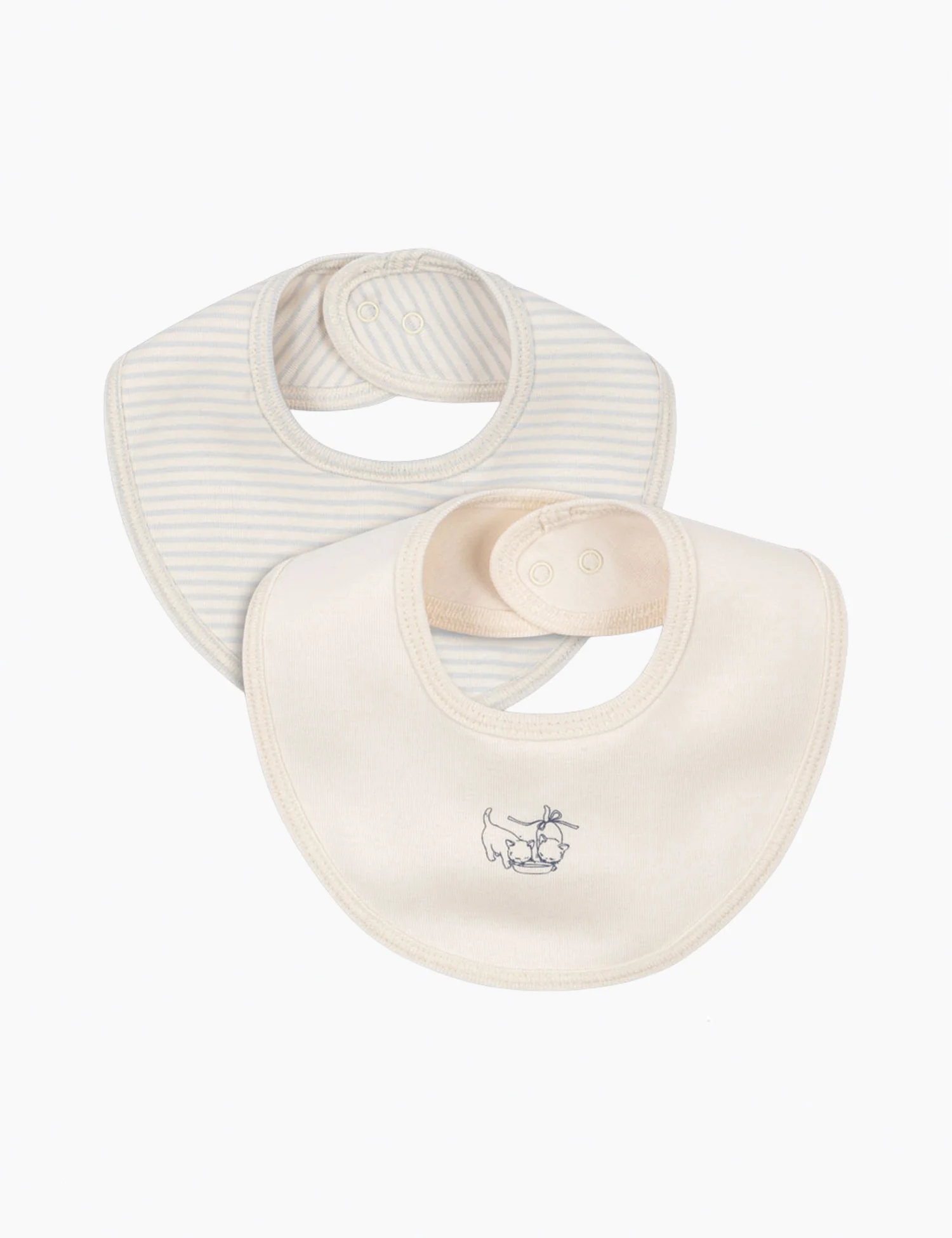 Fio Stripe 2 Pack Bibs in Blue Mix