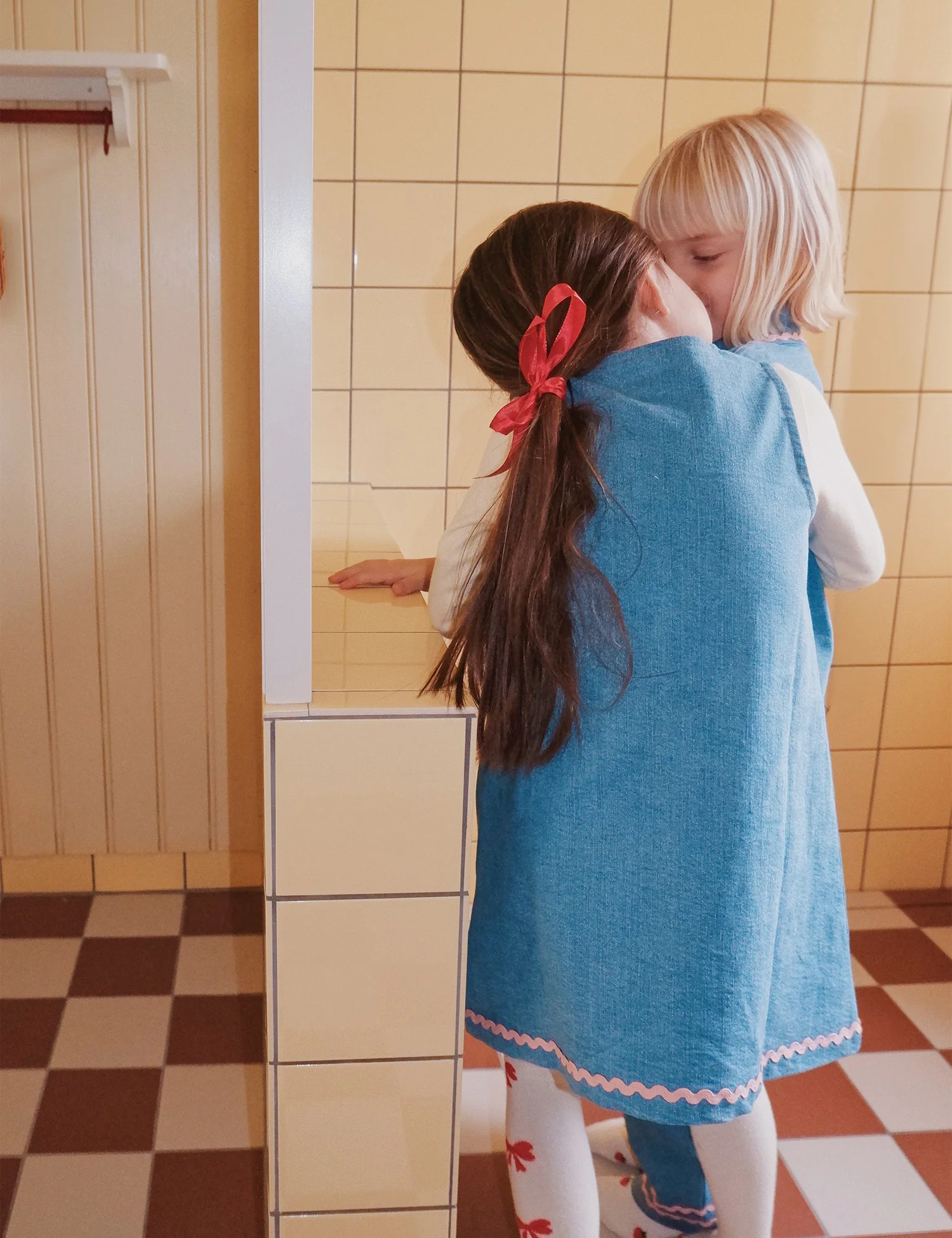 Hazel Dress in Mid Blue Rinse - Image 3