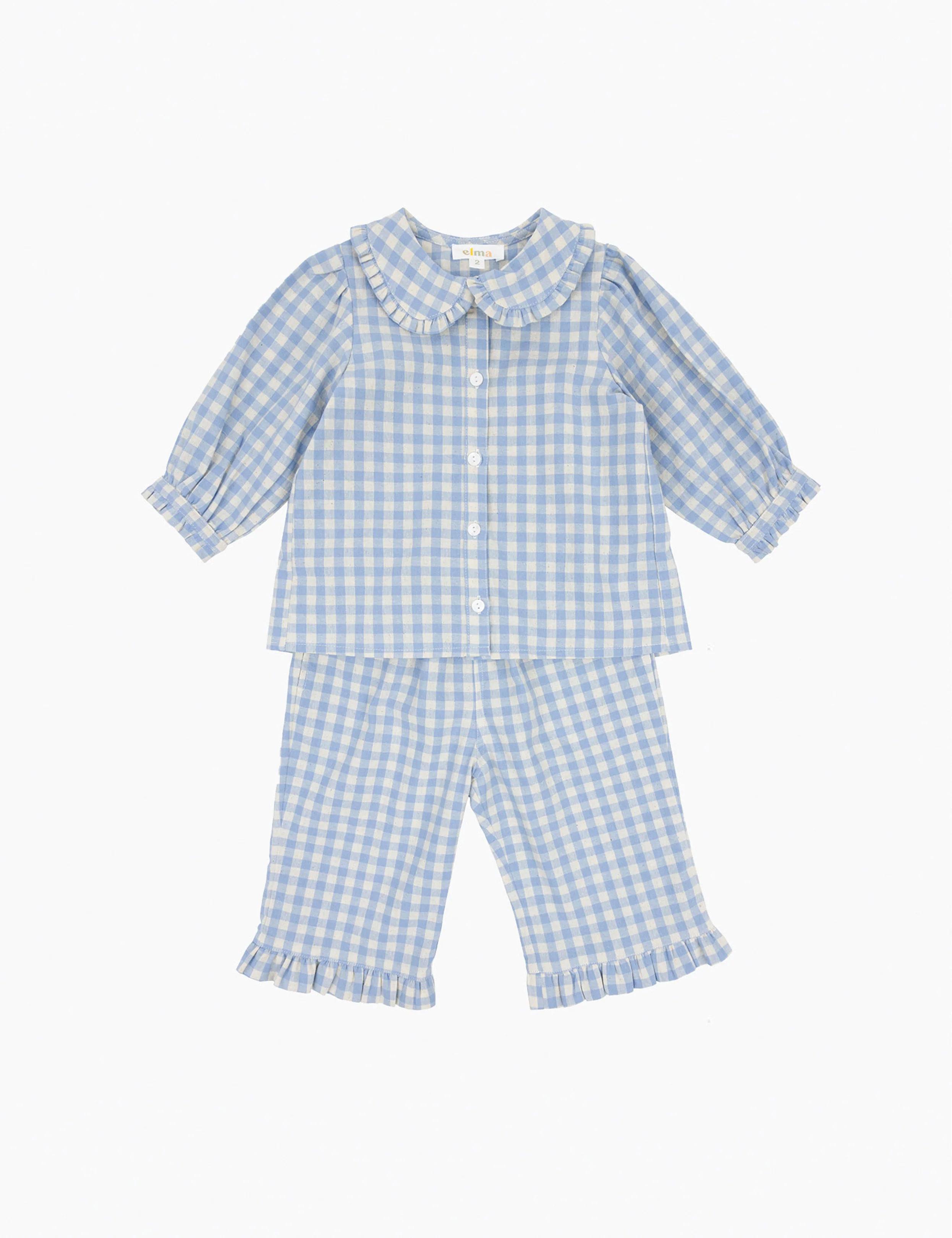 Joni Blouse in Bluebell Check - Image 6