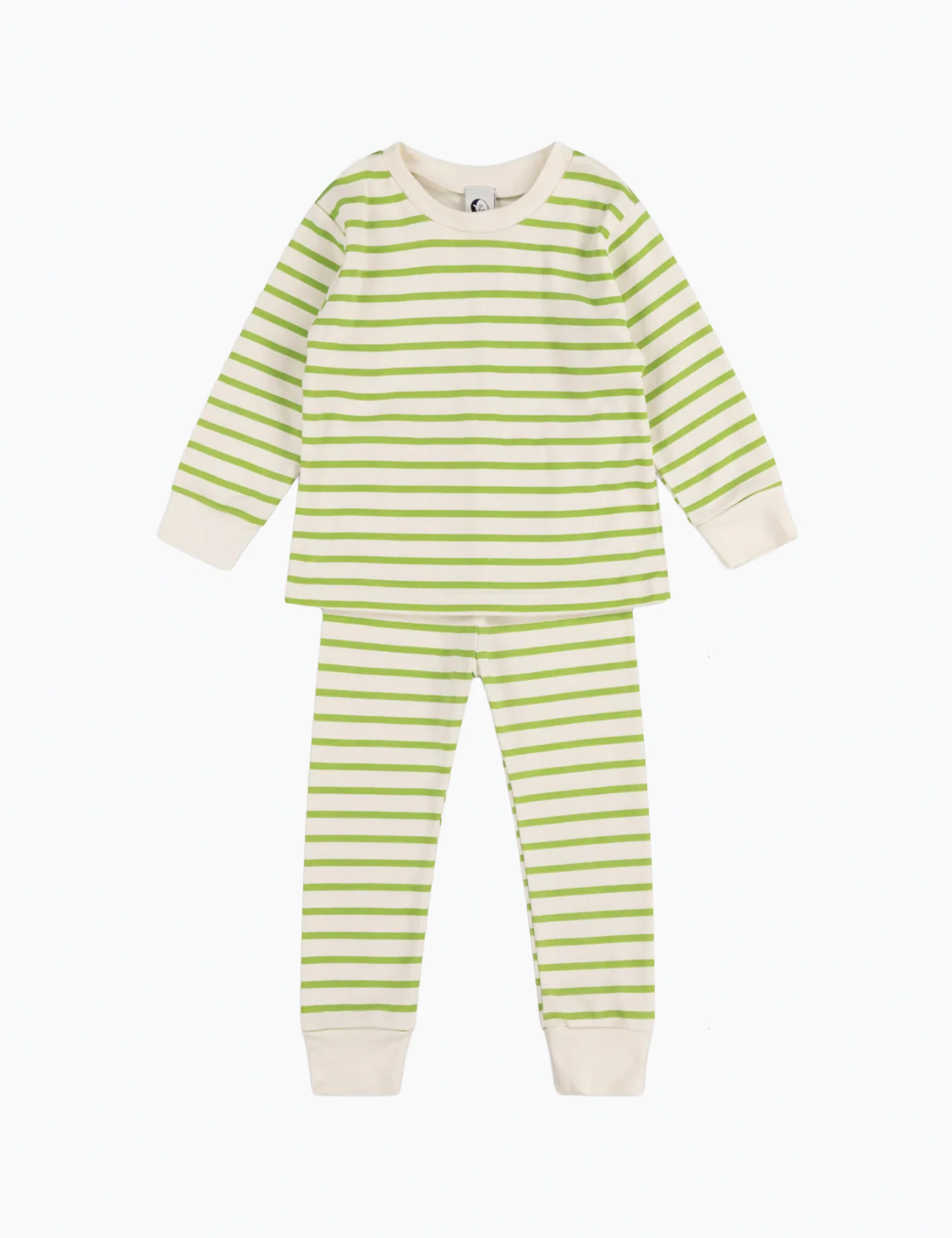 Kids Classic Set in Green Breton Stripe - Image 3