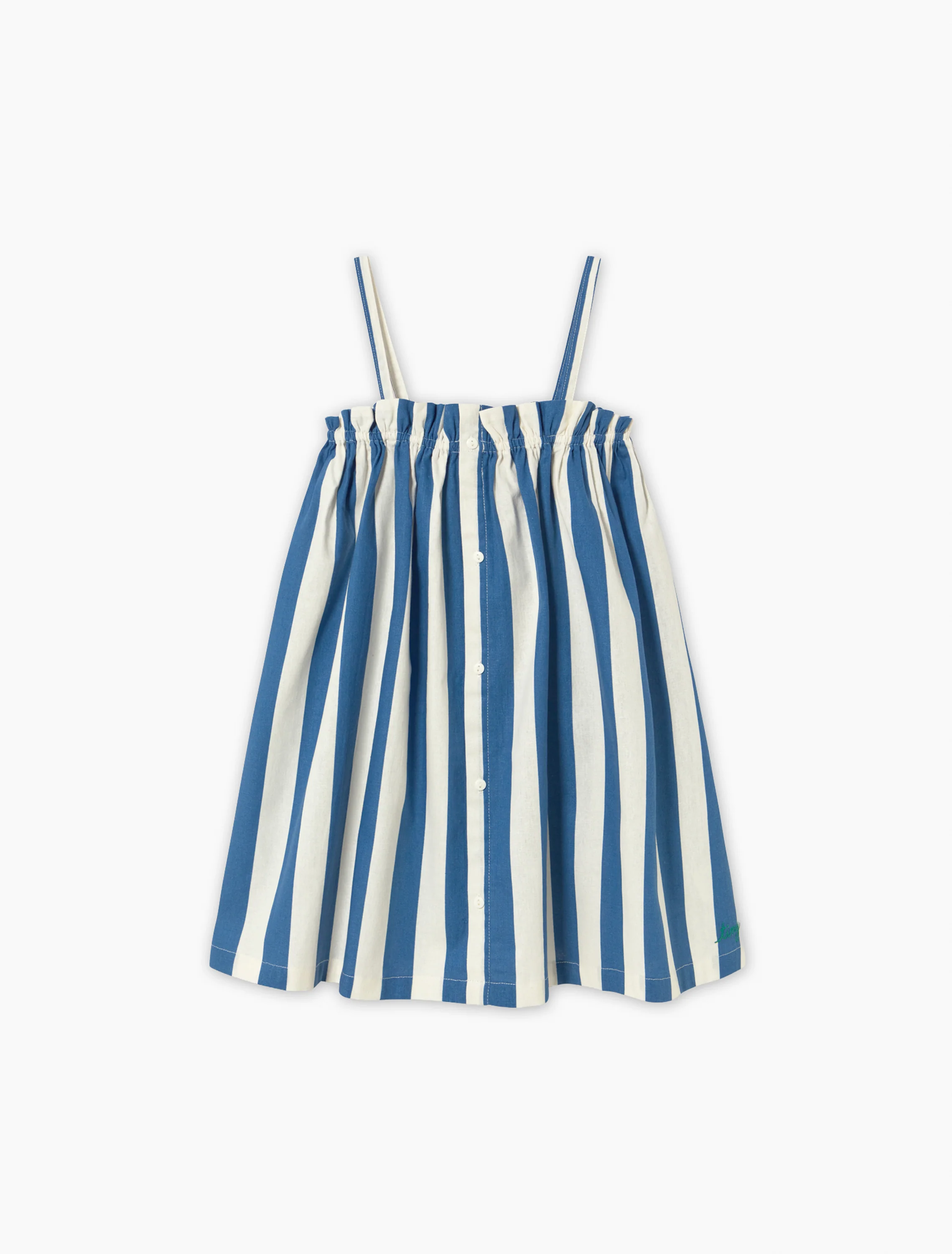 Light Navy Stripes Dress in Light Navy