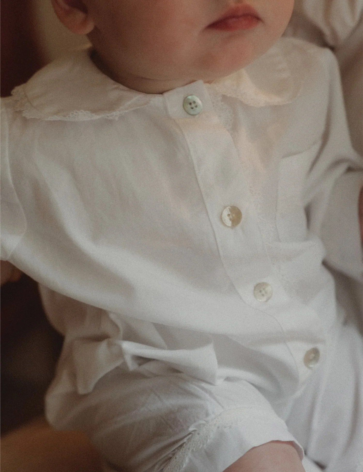 Lily Overall Pajama in Timeless White - Image 3