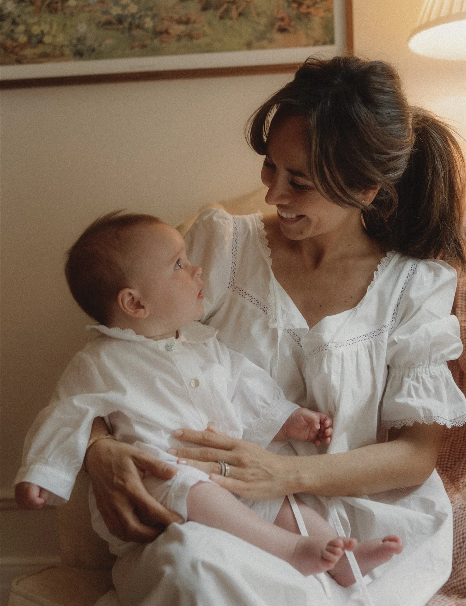 Lily Overall Pajama in Timeless White - Image 4