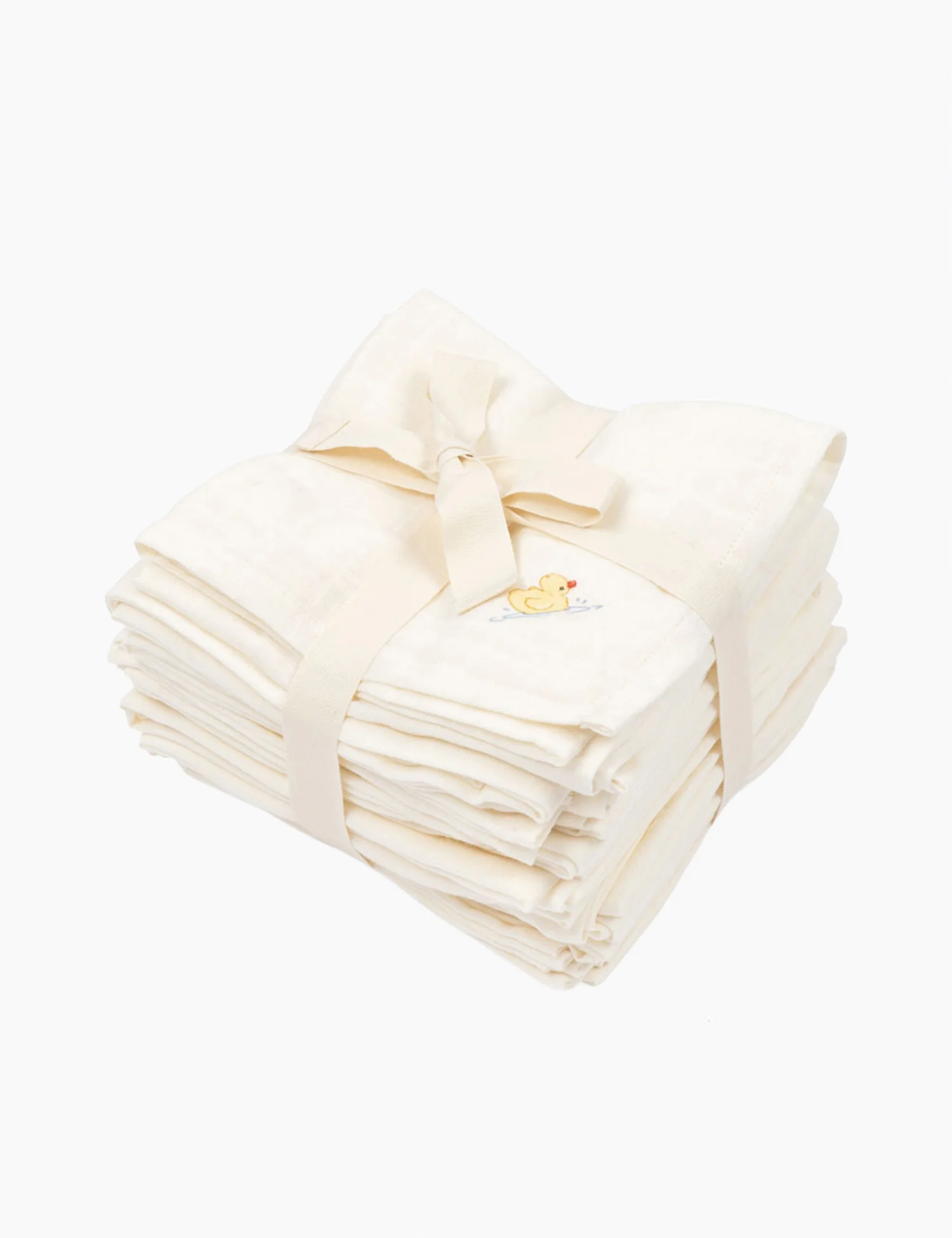 Nuvoli 10 Pack Muslin Cloth in Antique White