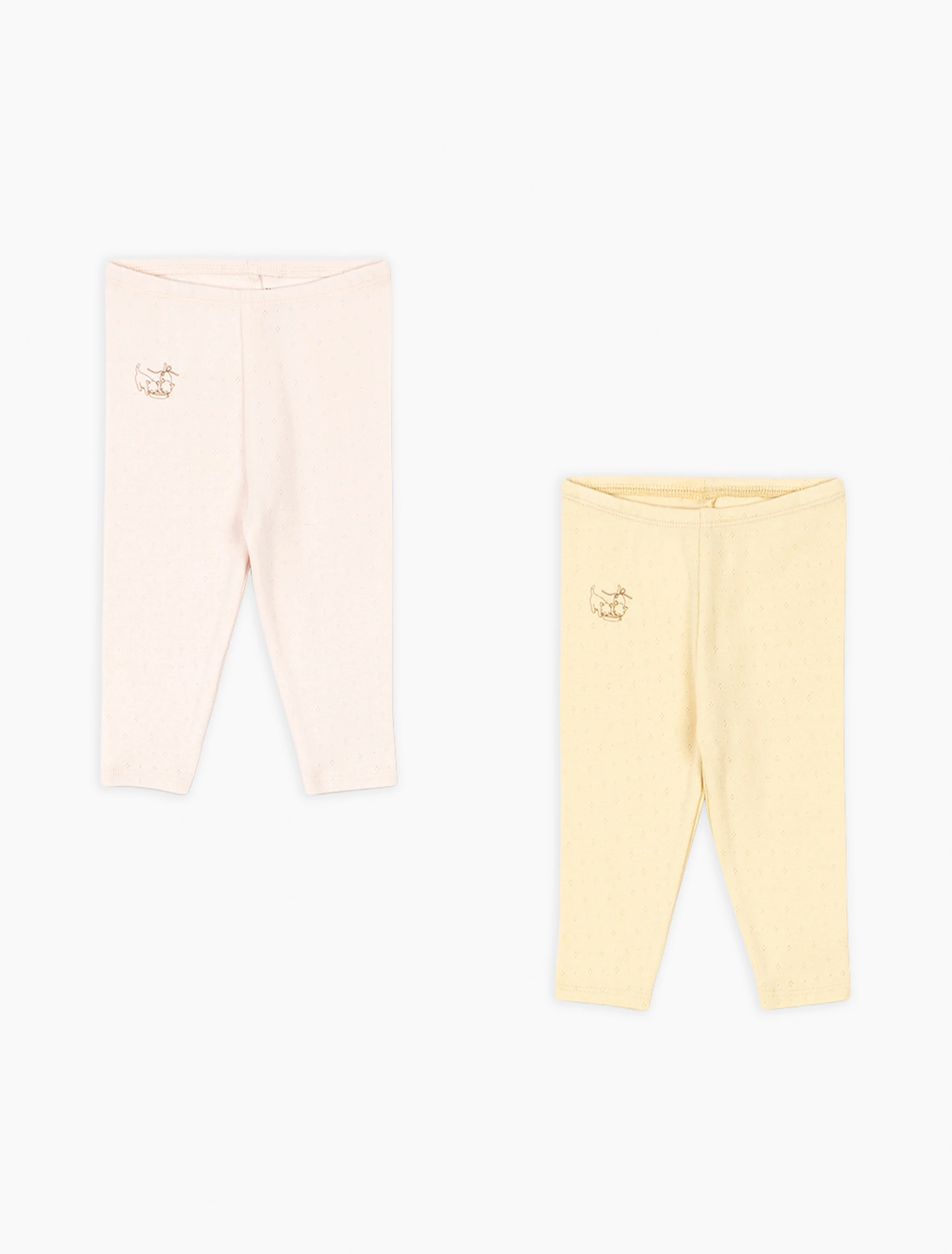 Perla 2 Pack Leggings in Banana Crepe/Creole Pink