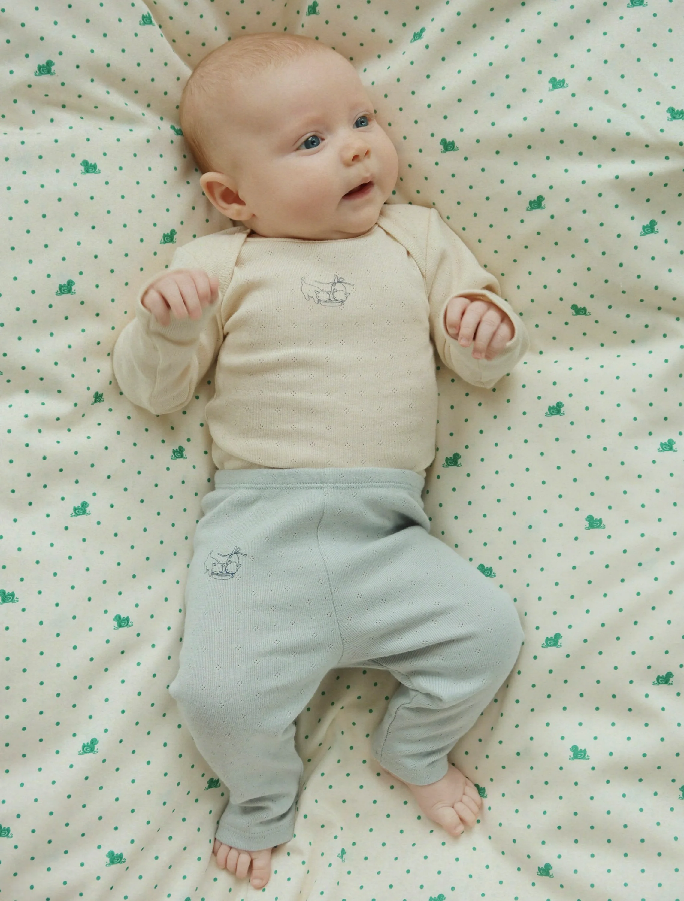 Perla 2 Pack Leggings in Buttercream/Pearl Blue - Image 2