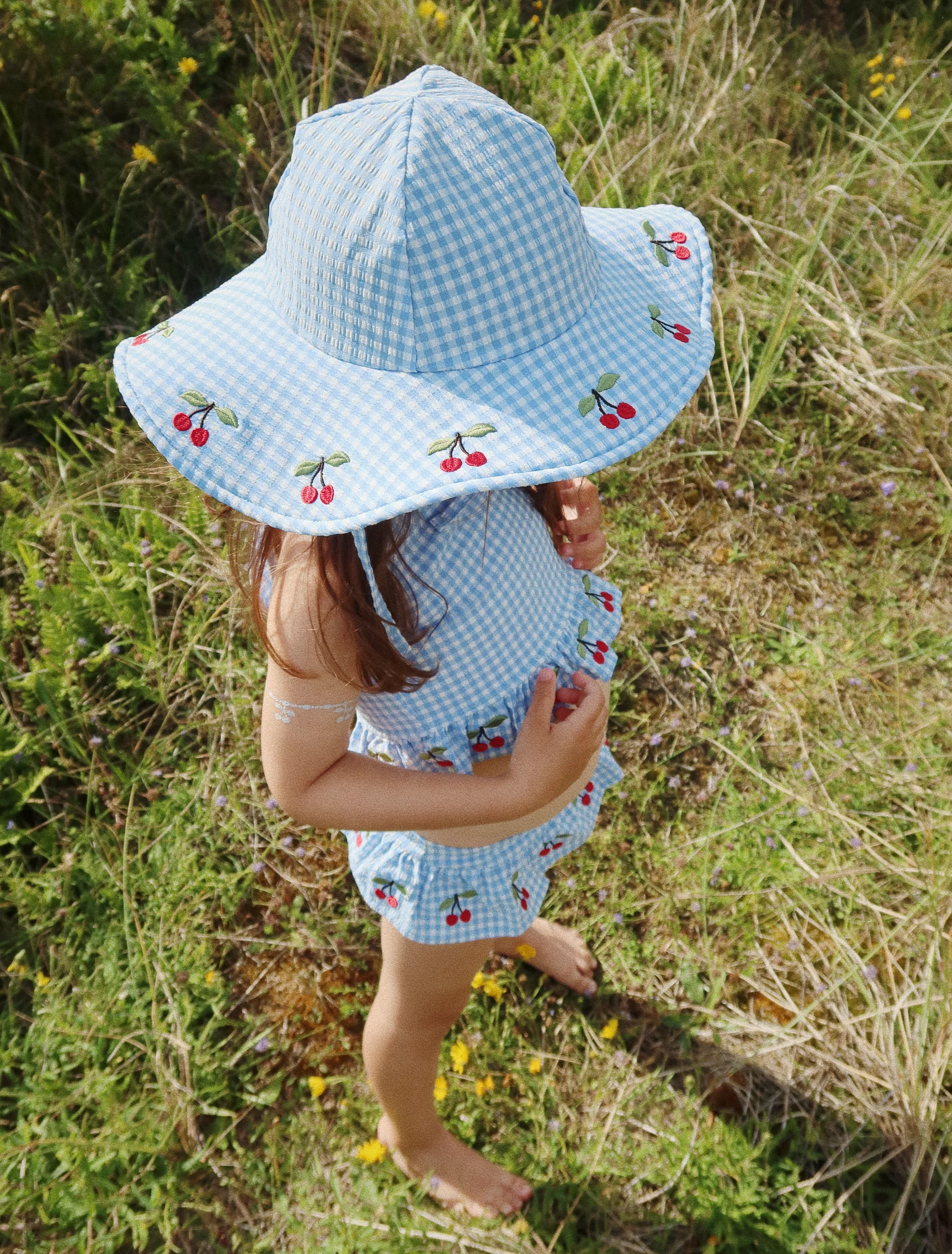 Soline Swim Hat in Provence/White Swan - Image 3