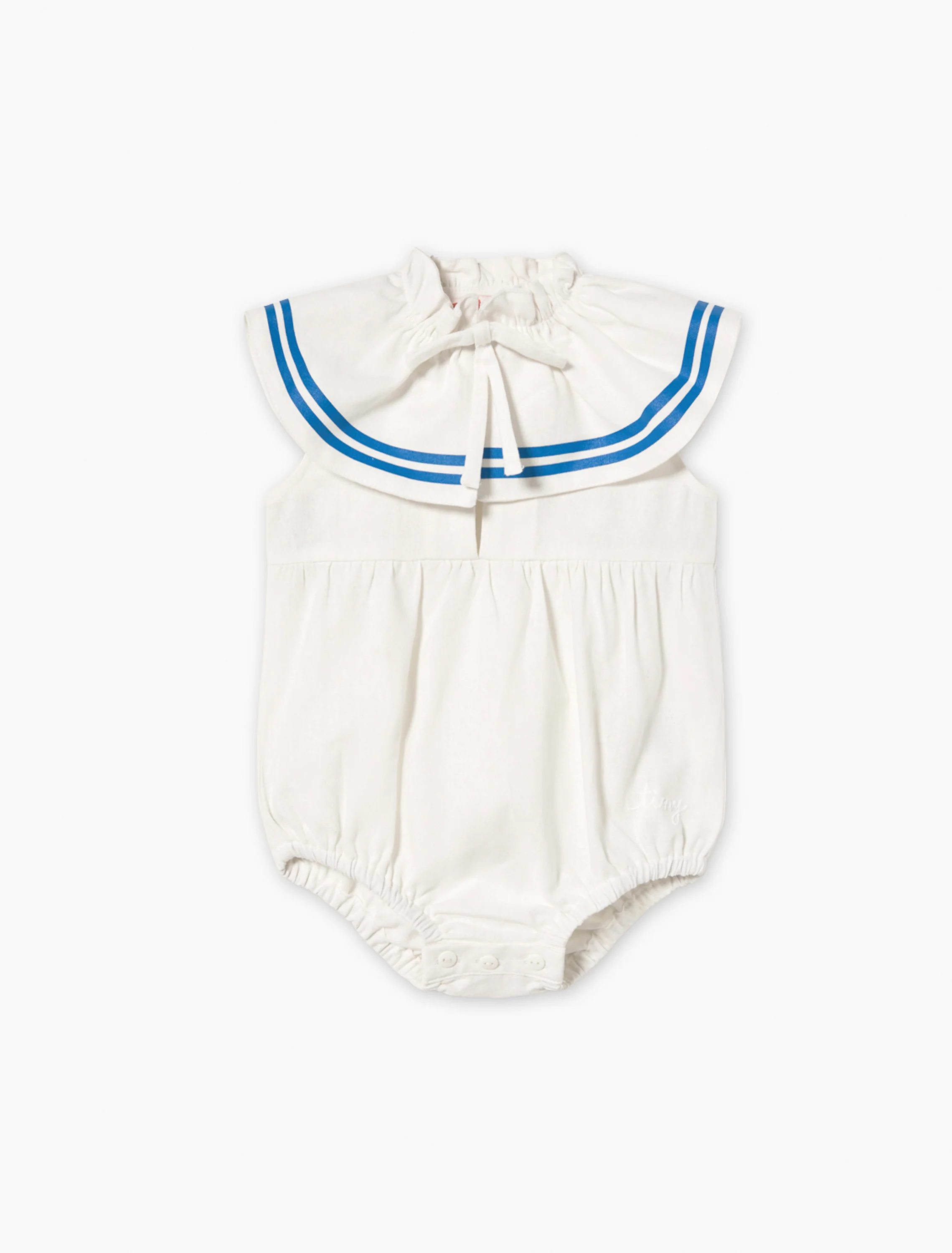 Stripes Bow Body in Off-White