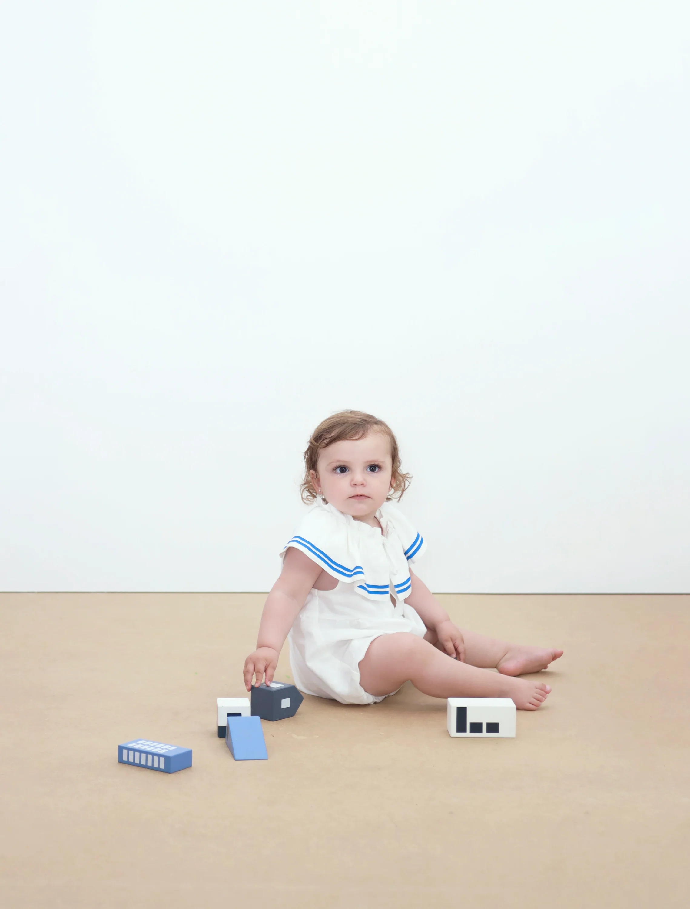 Stripes Bow Body in Off-White - Image 2