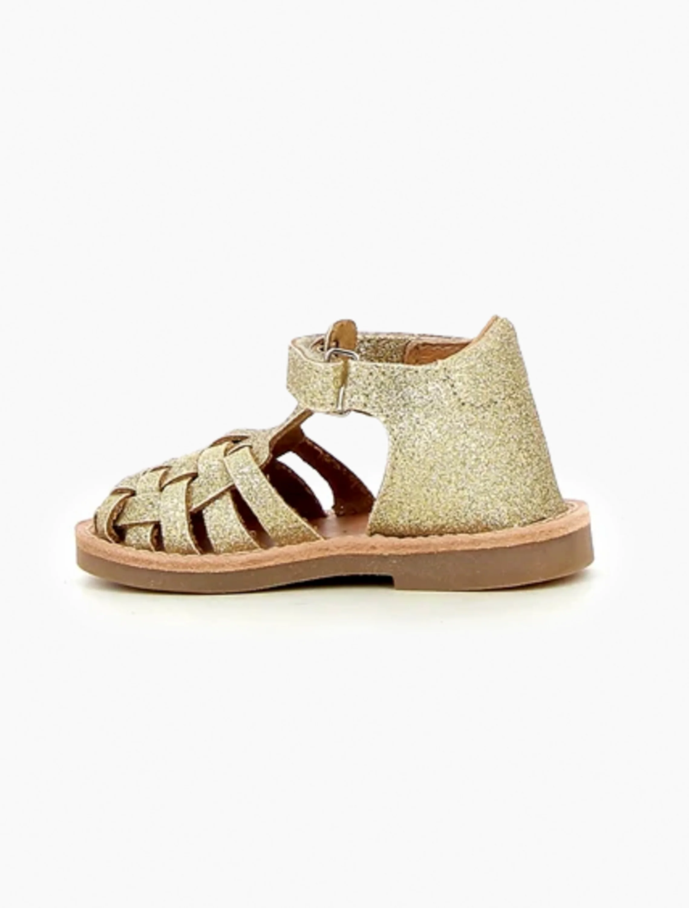 Sunlittle Sandal in Gold Glitter - Image 3
