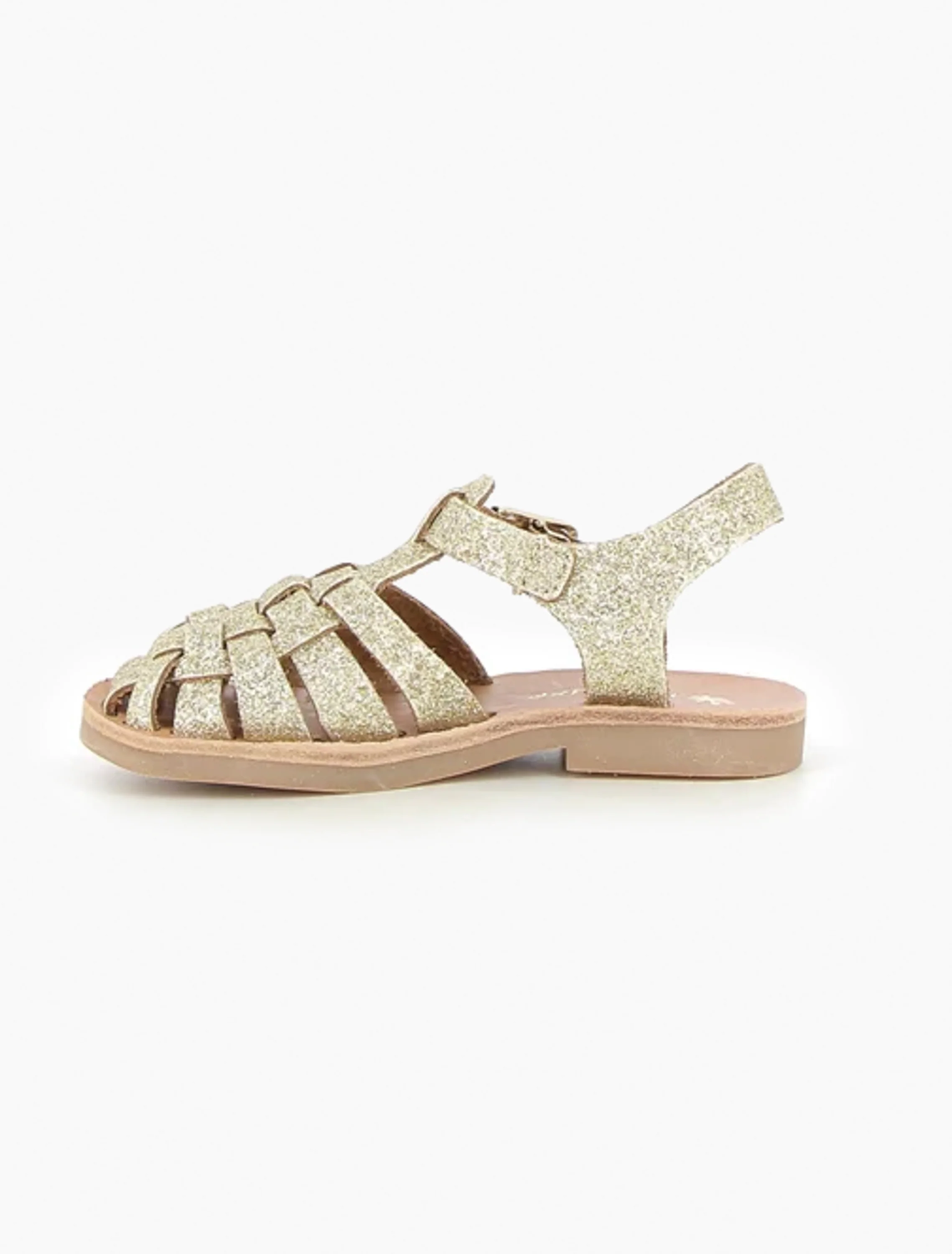 Sunshine Sandal in Gold Glitter - Image 4