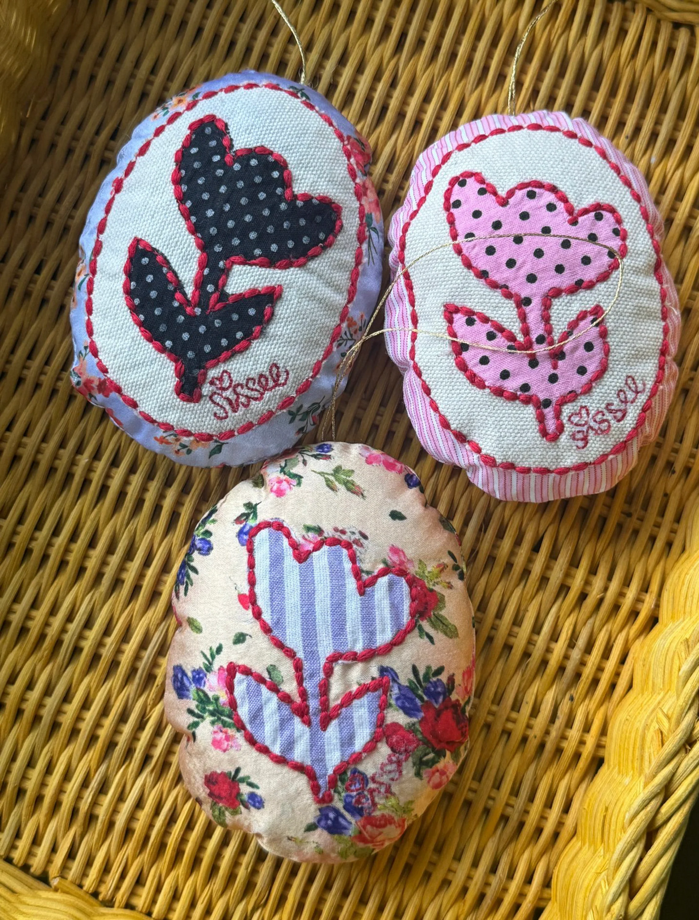 Vera Easter Egg Ornament in Pink Dots - Image 5