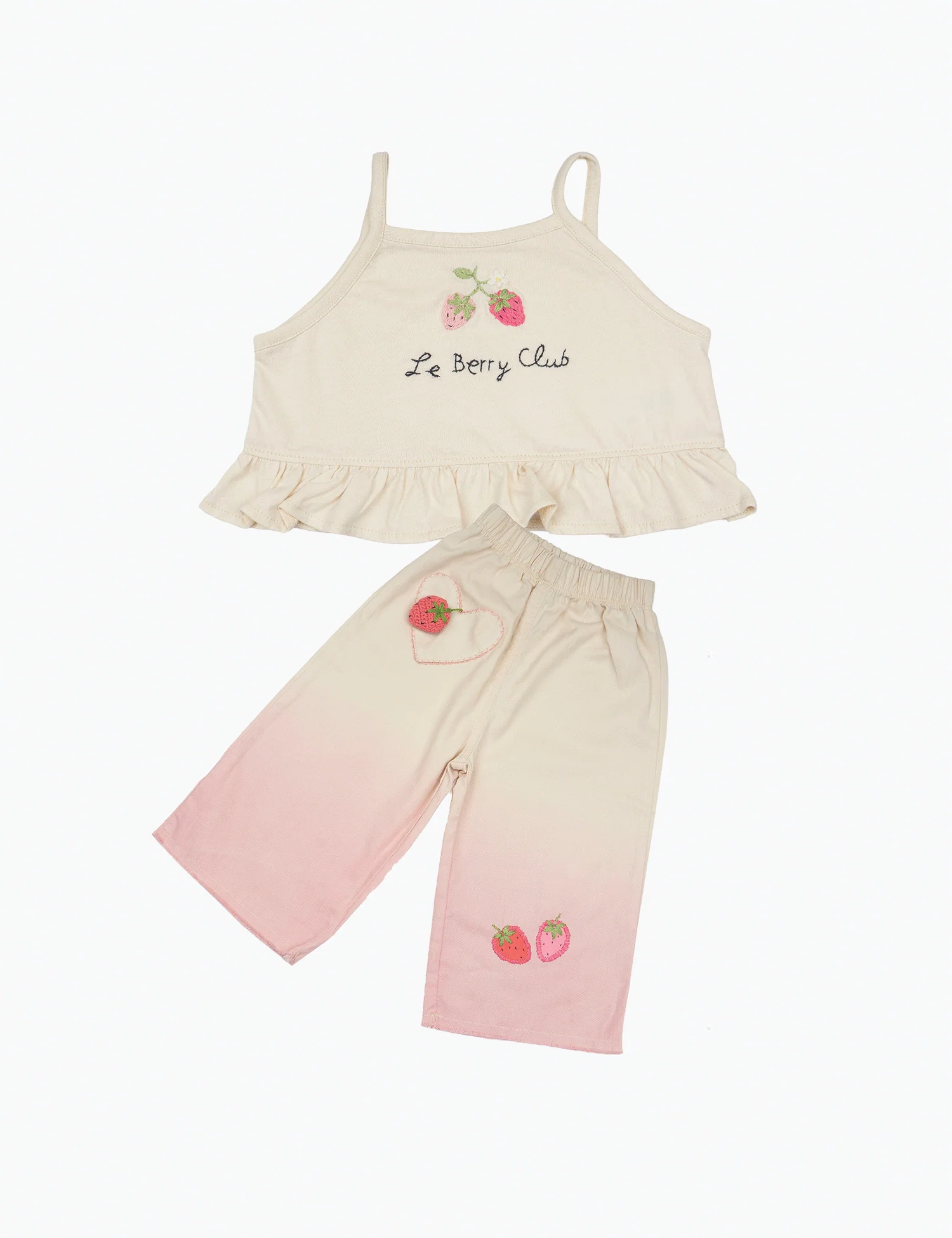 Wide-Leg Pant Set in La Berry Club