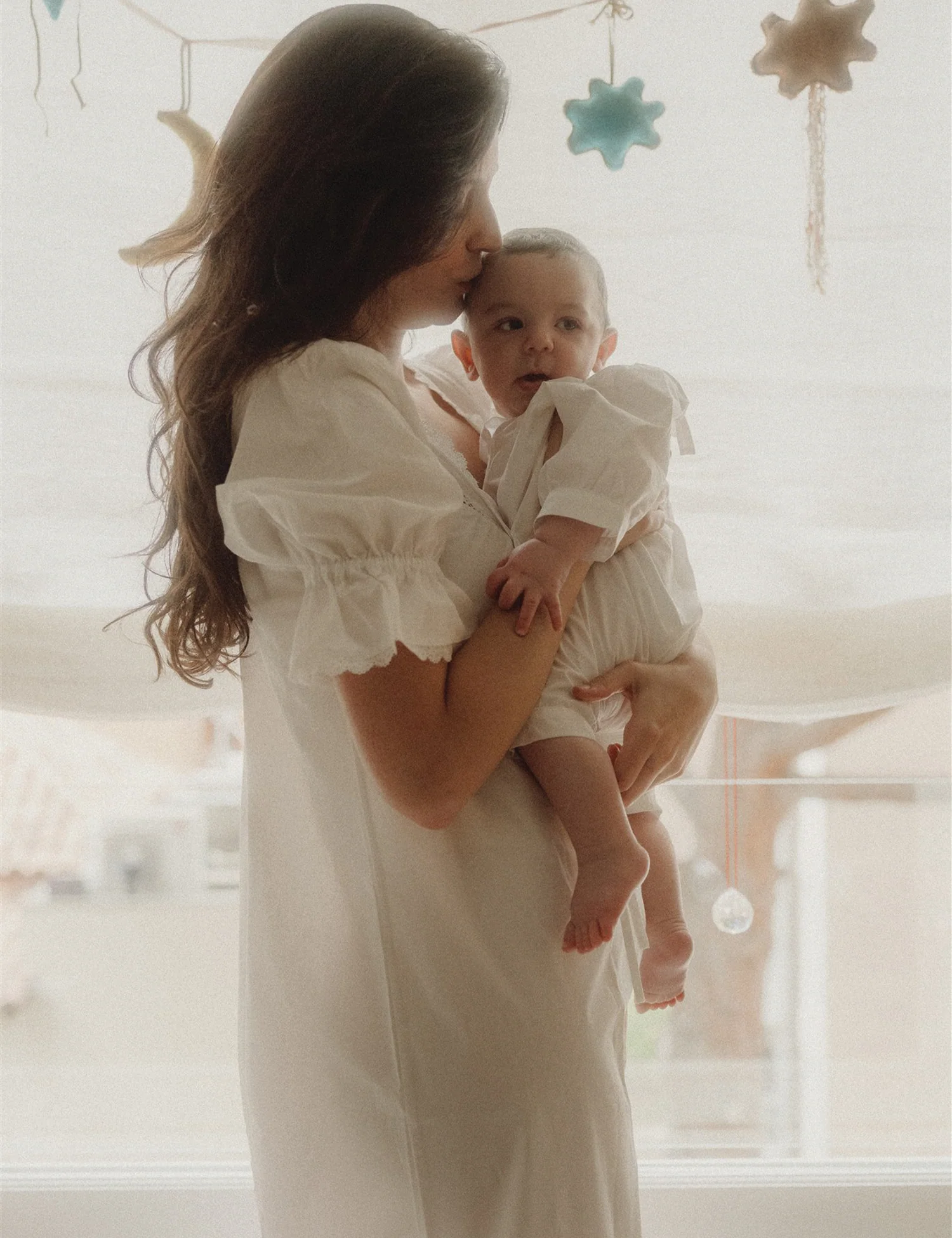 Women's Peony Nightgown in Timeless White - Image 3