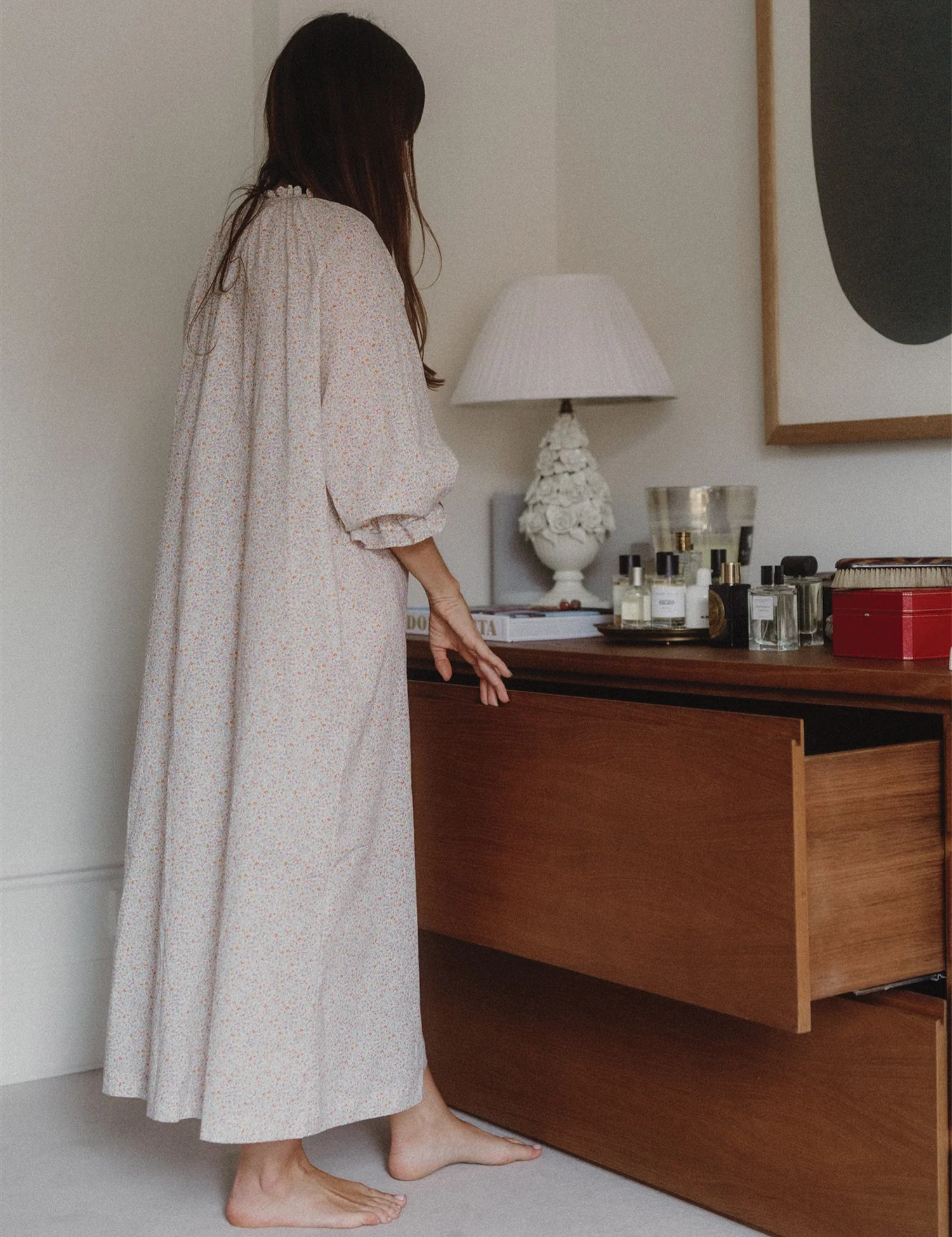 Women's Rose Nightgown in Spring Floral - Image 6